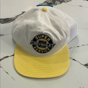 Chevrolet Women's White and Yellow Cap